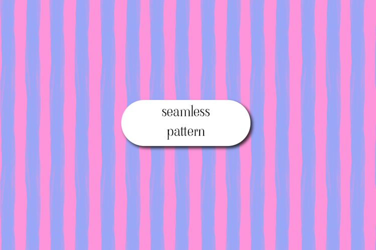 Pink and Blue Vertical Striped Seamless Pattern