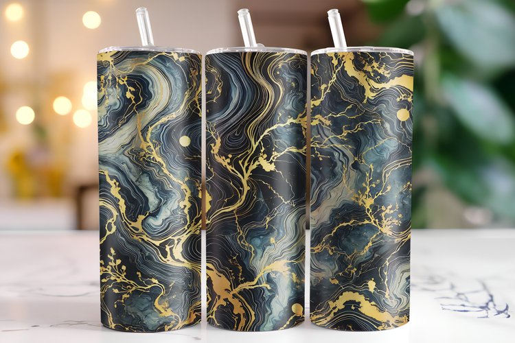 Marble Tumbler Wrap | Sublimation | Tumblers example image 1