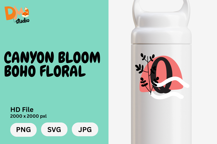 Boho Floral Svg Image 4