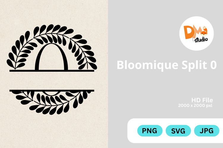 Bloomique Split Monogram