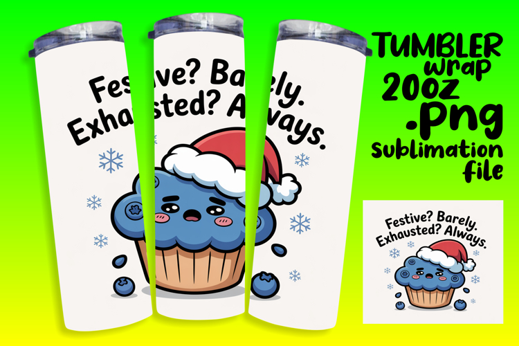 MODERN 20oz Sublimation Design , Kawaii Food