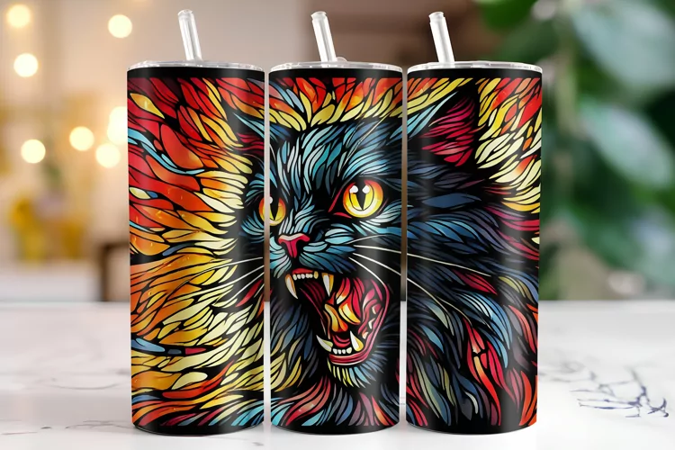 Cat Tumbler Wrap | Sublimation | Tumblers