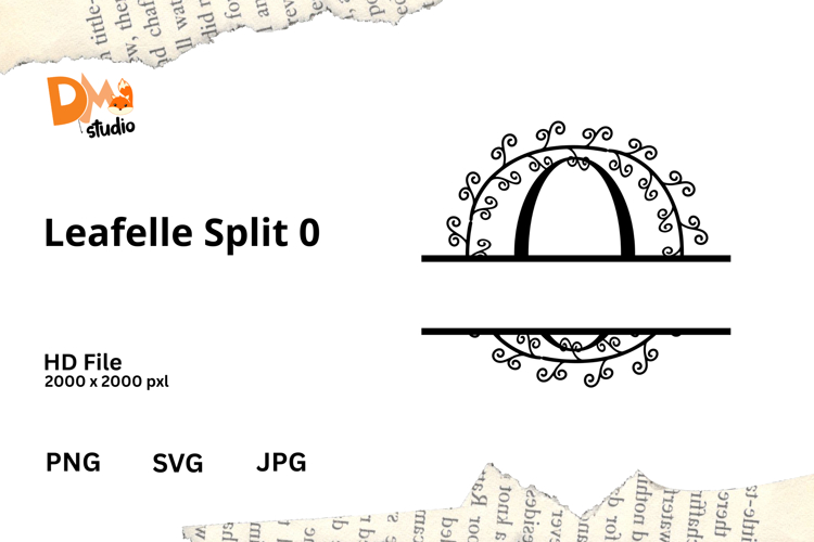Leafelle Split Monogram