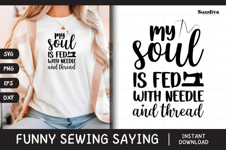 Funny Sewing Quote SVG For Sewist | Needle and Thread