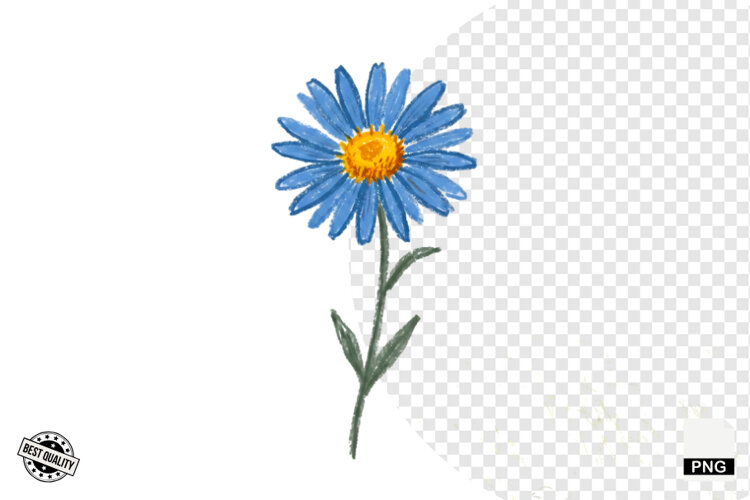 Autumn Wildflowers Meadow Clipart example image 1