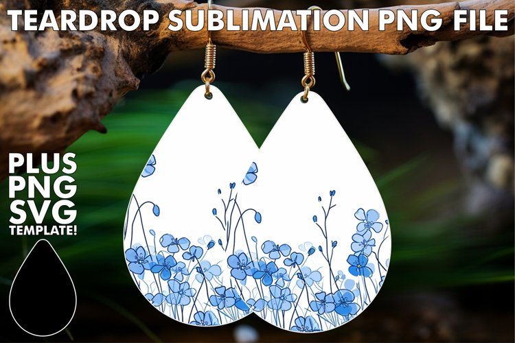 Sublimated Floral Earring Joy