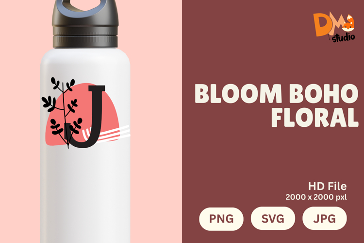 Boho Floral Svg Image 13