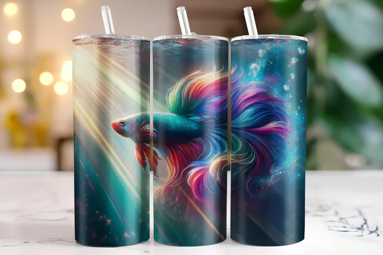 Fish Tumbler Wrap | Sublimation | Tumblers