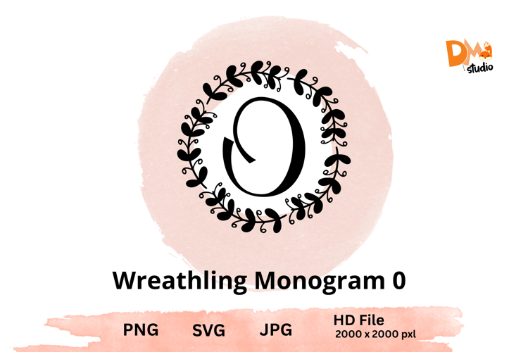Wreath Monogram SVGs Image 9