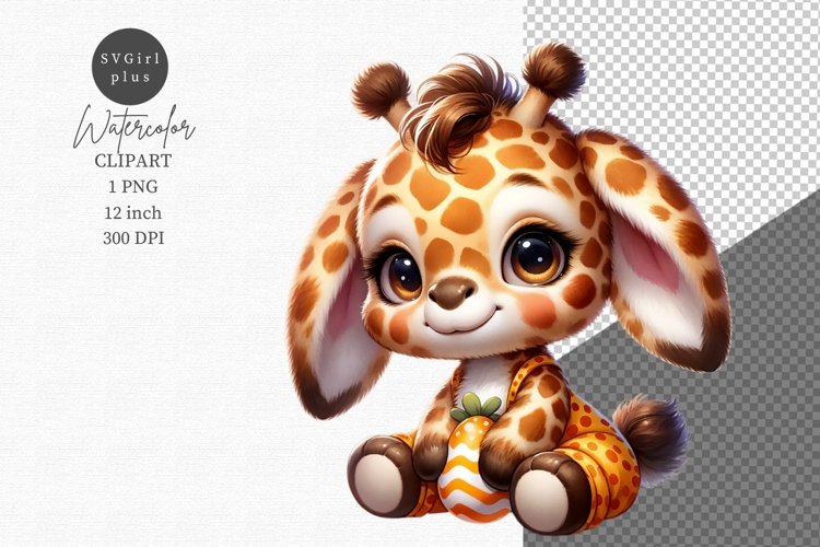 Easter clipart, Giraffe clipart, Giraffe bunny