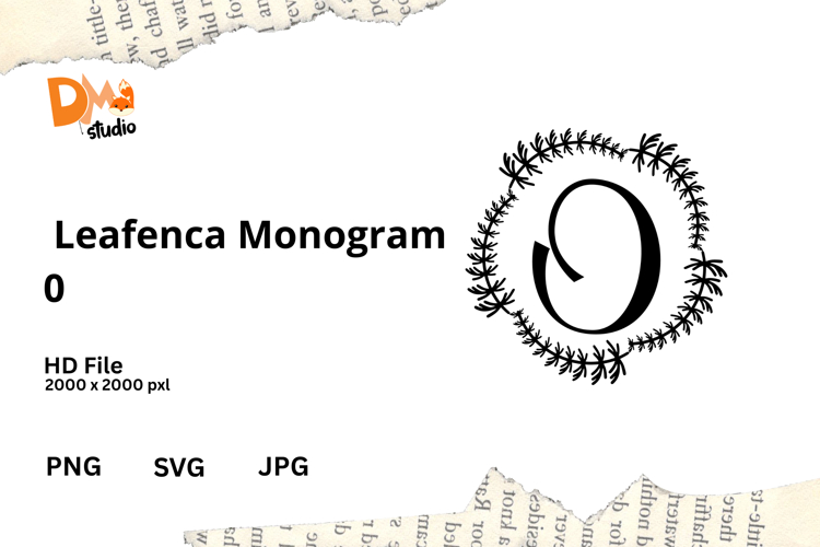 Floral Monogram Letter Svg Image 15