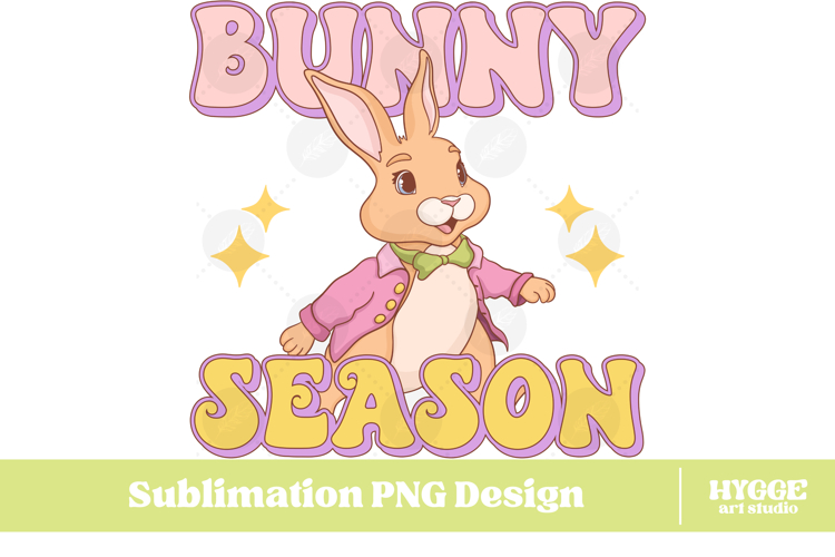 Easter Bunny Sublimation PNG Chick Farm Hip Hop Spring Joy