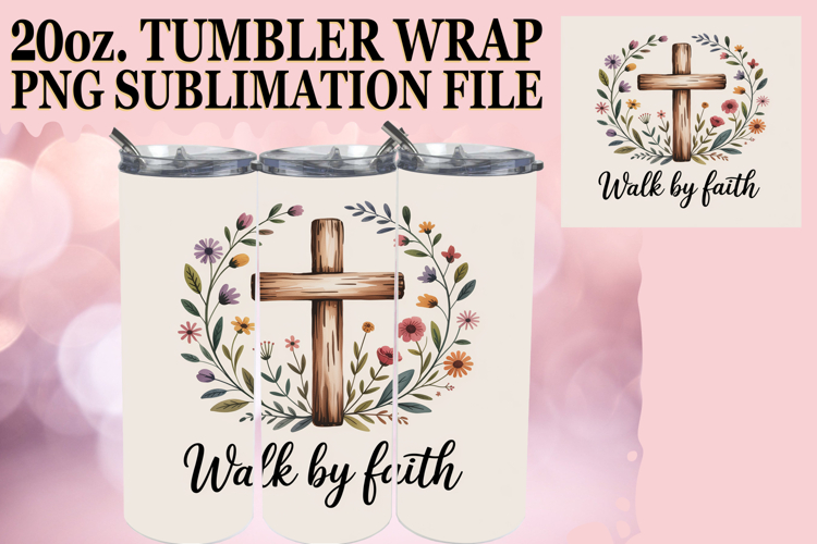 Uplifting Gift 20oz tumbler wrap, Religious