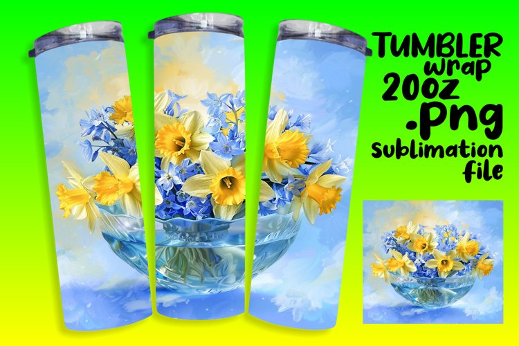 Garden Serenity Tumbler Design: Springtime Floral Joy