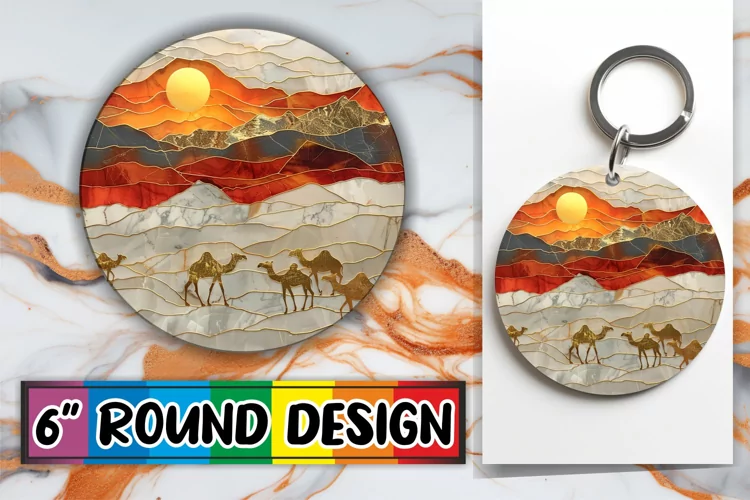 Gilded Round Keychains: Shimmering Marvels