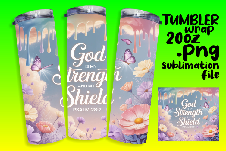 DIY 20oz Tumbler Wrap File , Christian