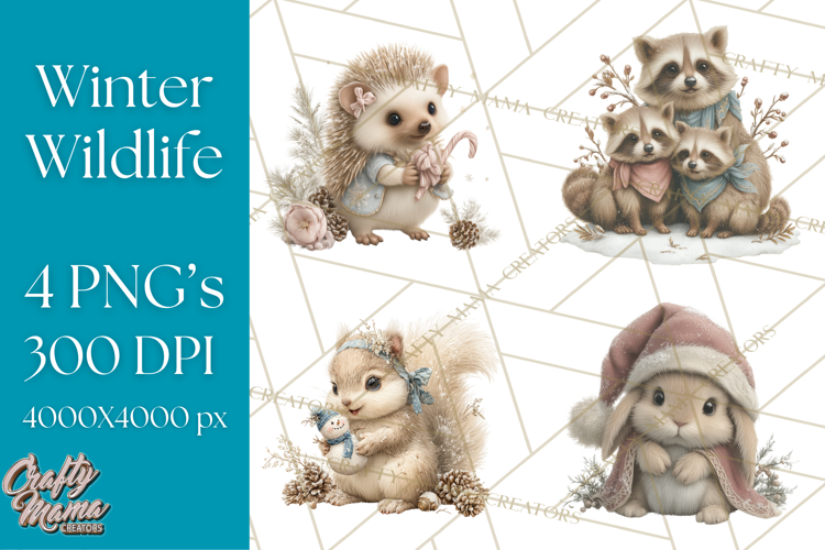 Winter Animals Clipart Image 3