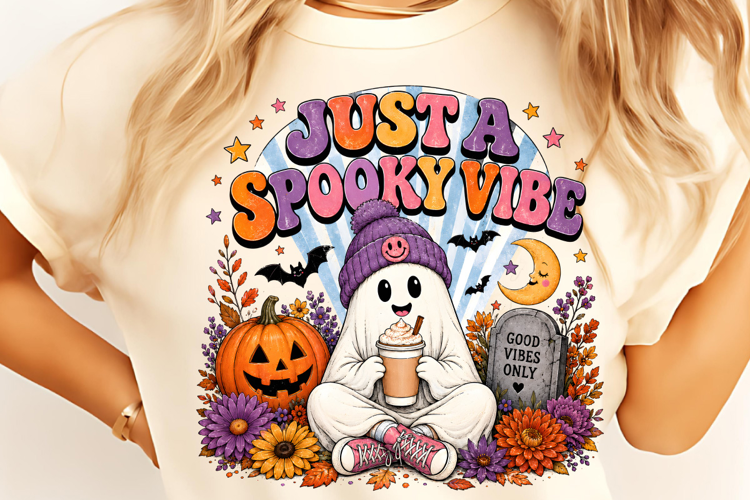 Just A Spooky Vibe PNG, Halloween Sublimation, Halloween PNG