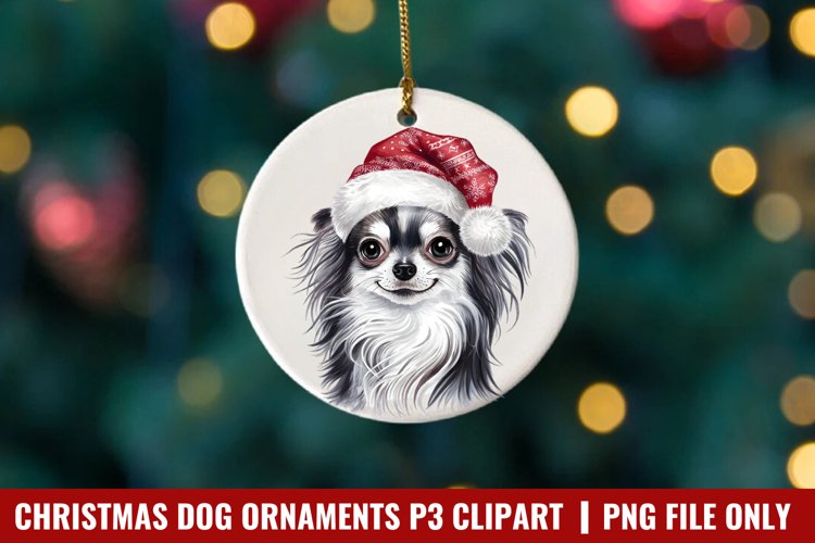 Breeds Of Christmas Dog Ornaments Clipart PNG