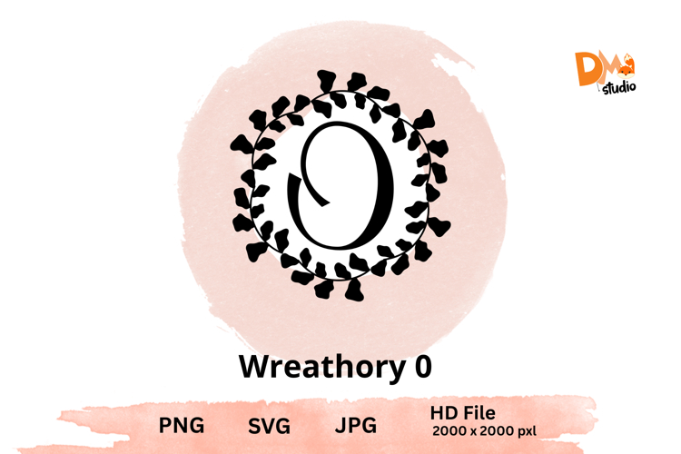 Wreath Monogram SVGs Image 19