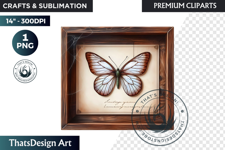 Dark Academia PNG, Gothic Butterfly Clipart Moody ephemera