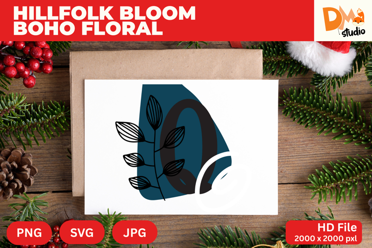 Boho Floral Svg Image 7