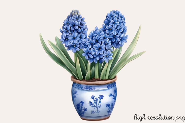 Blue Flower Clipart Image 5