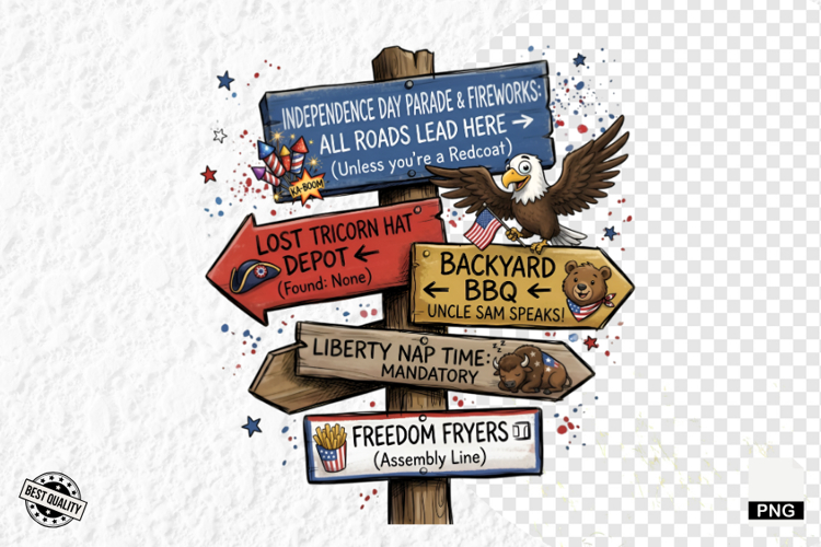 Patriotic Animals Signspots PNG Clipart