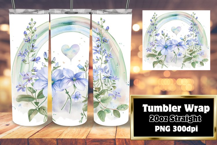 Colorful Rainbow Design for 20oz Tumbler Wrap
