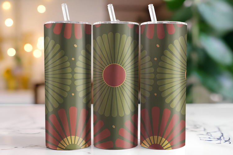 Flowers Tumbler Wrap | Sublimation | Tumblers