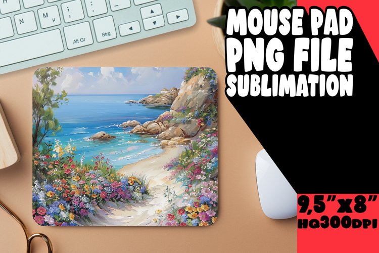 Refreshing Beauty Mouse Pad Sublimation example image 1