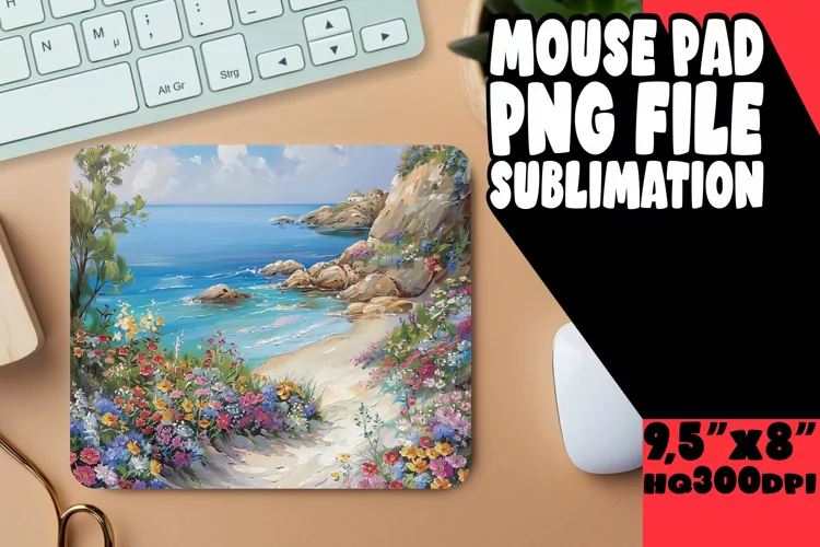 Refreshing Beauty Mouse Pad Sublimation