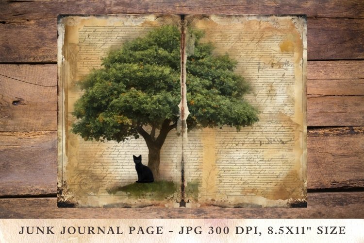 Printable Junk Journal Pages cat 2