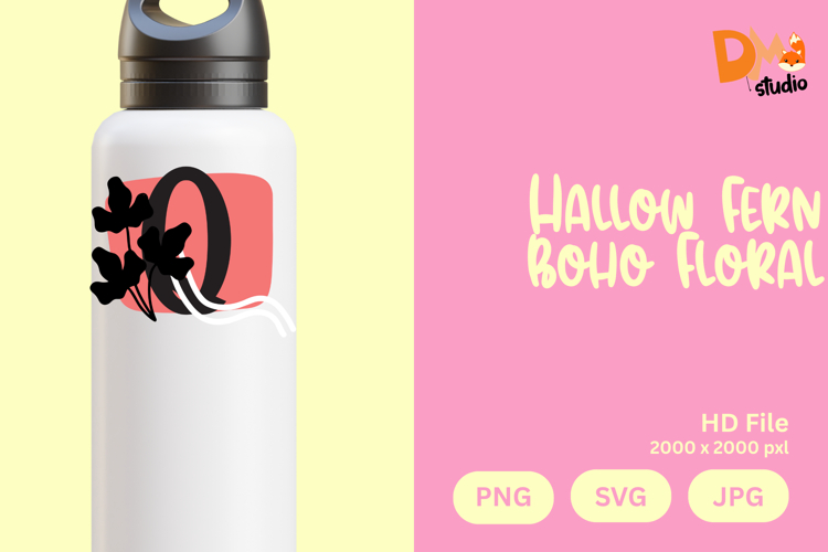 Hallow Fern Boho Floral Monogram
