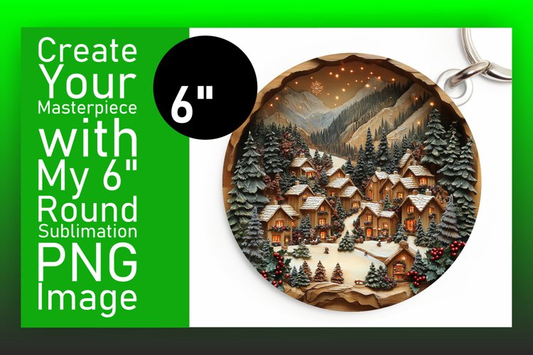Lovely Round Design for Coasters , Christmas