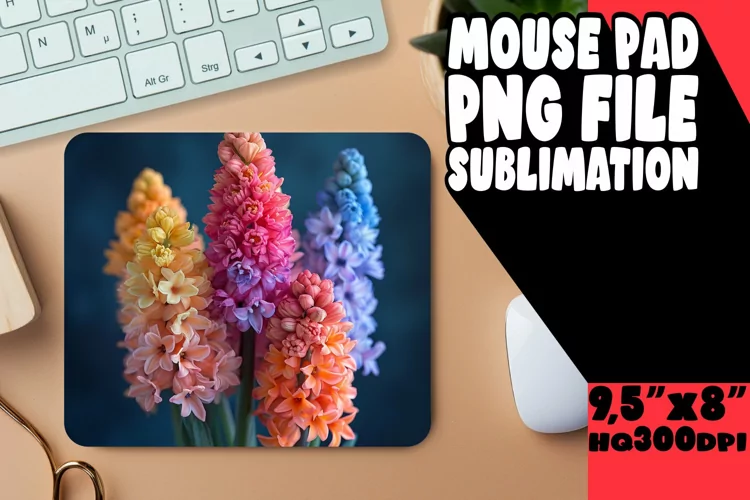 Botanical Beauty: Sublimation Mouse Pad