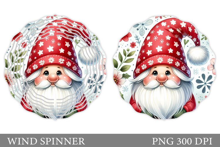 Christmas Gnome Wind Spinner. Christmas Wind Spinner Design