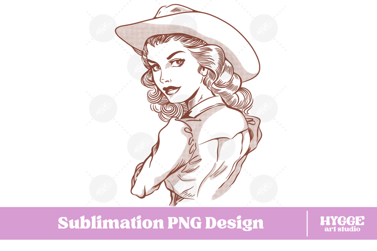 Funny Sarcastic Cowgirl American Women Girl Power PNG DTF