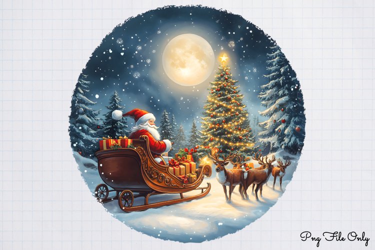 Christmas Winter Scenes Clipart PNG