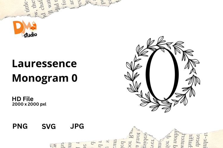 Floral Monogram Letter Svg Image 18