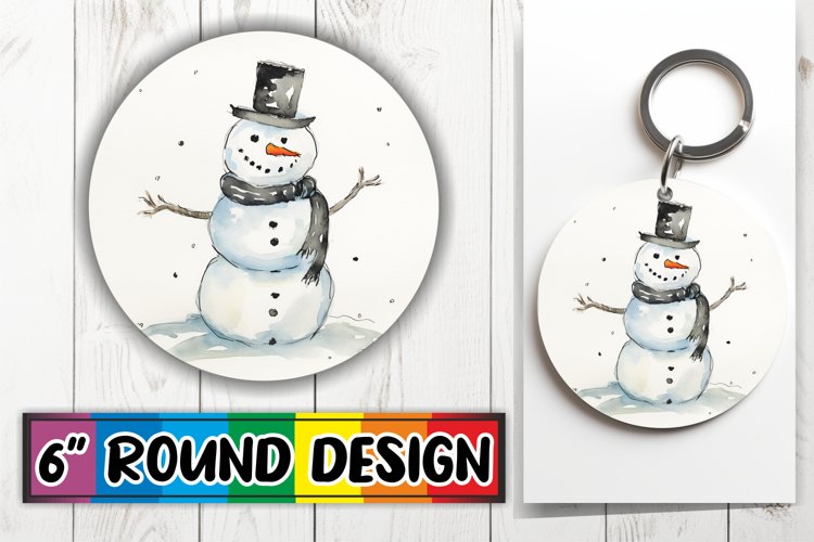 Cute Snowman Clipart Image 7