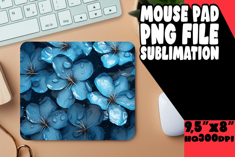 Enhance Computer Setup with 3D Floral