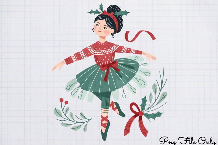 Cute Nutcracker Watercolor Clipart PNG