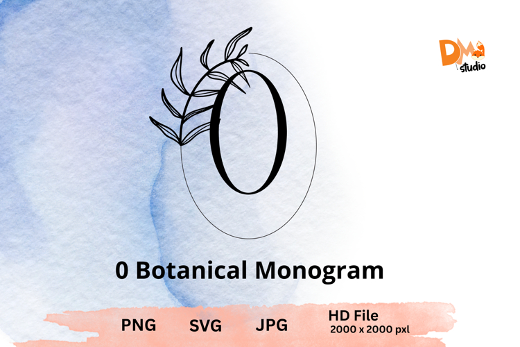 Leaf Monogram Svg Image 12