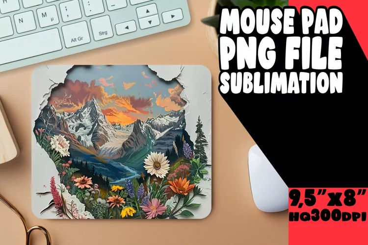 Secret Garden 3D Mousepad Art Sublime Beauty