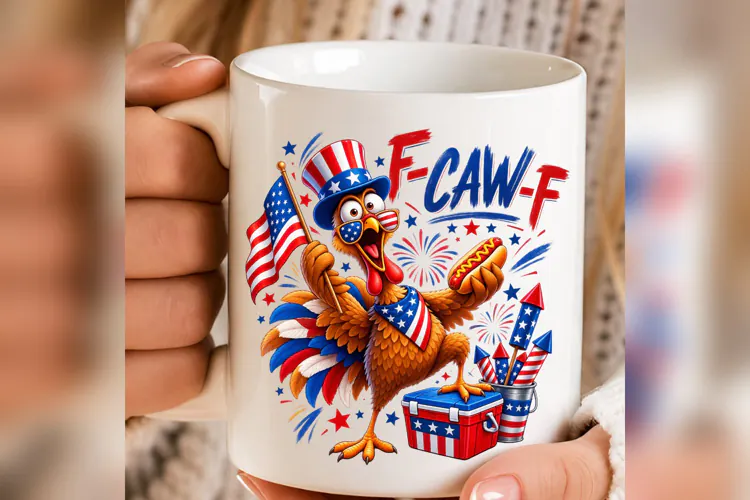 Patriotic Turkey PNG, 4th of July Turkey Design, Uncle Sam