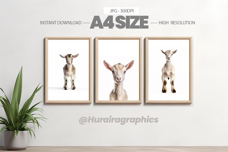 Safari Animal Wall Art - 03 Variations example image 1