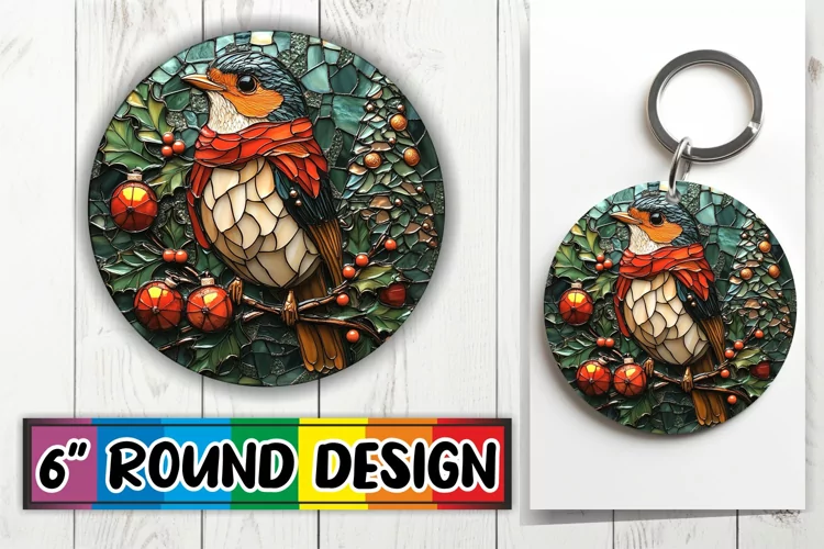 Radiant Round Car Coaster Design, Holiday