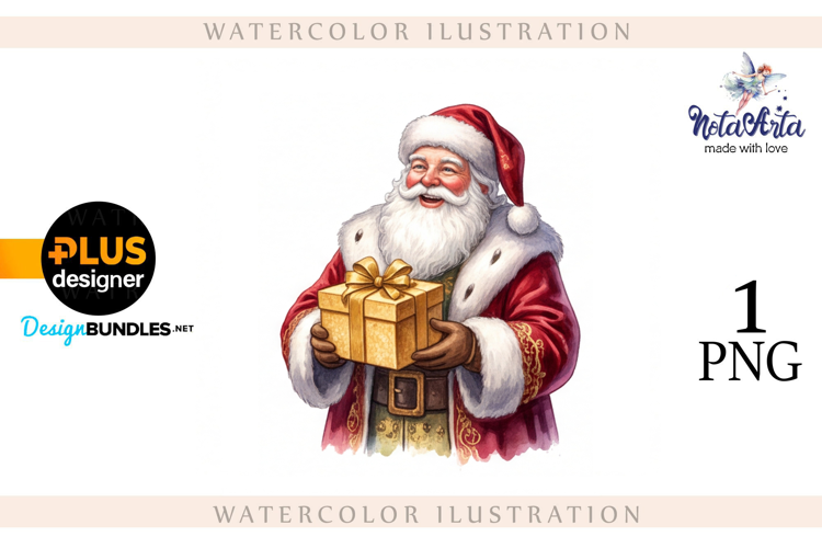 Christmas Santa in Elegant Attire