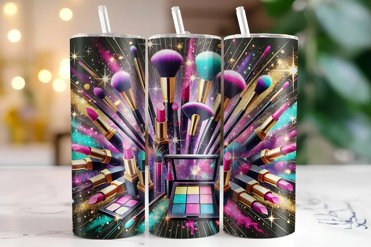 Makeup kit Tumbler Wrap | Sublimation | Tumblers